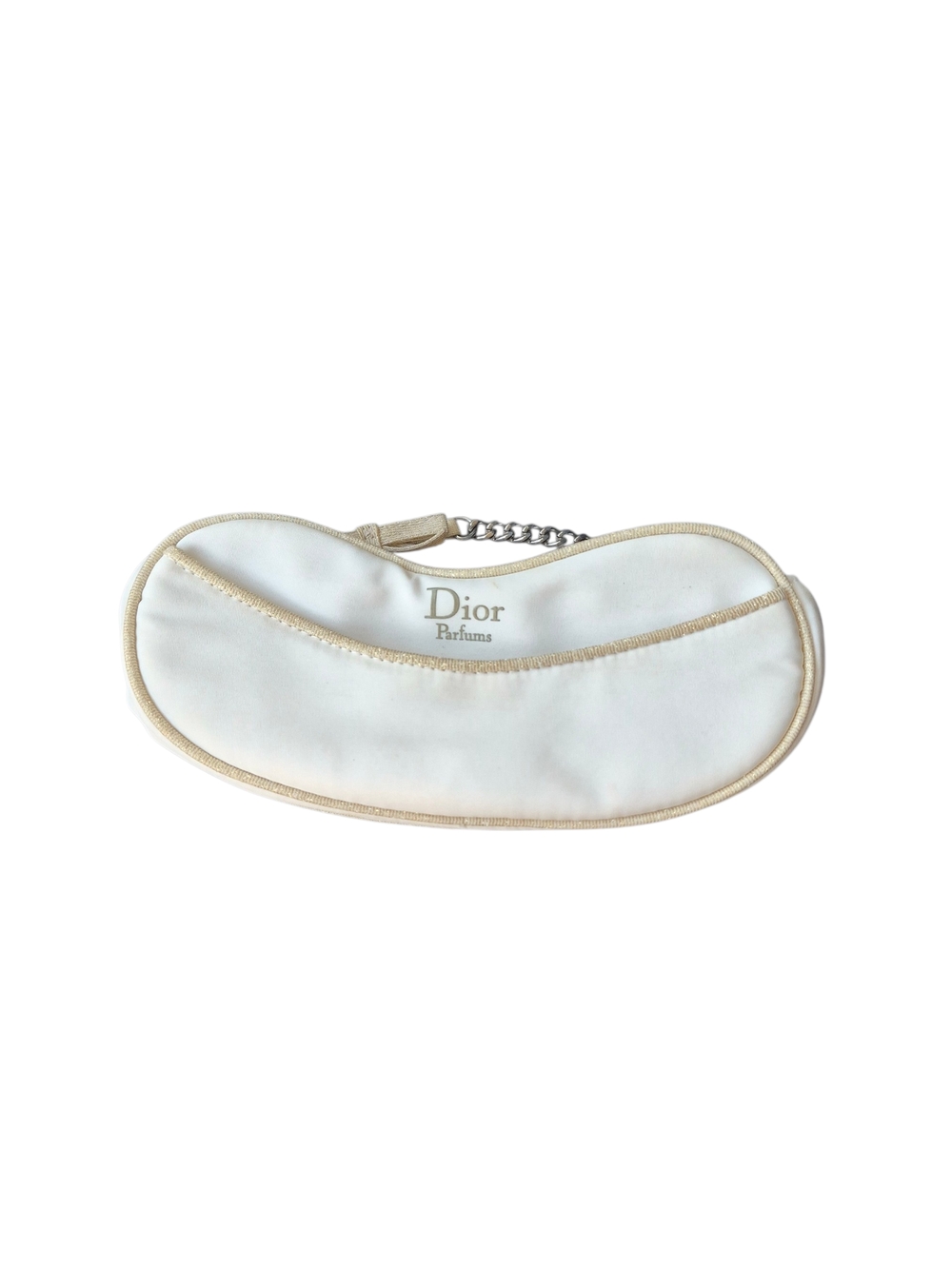 Christian Dior J'adore Parfums white travel cosmetic bag